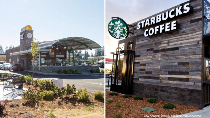 New Construction Starbucks/Sonic Drive-In